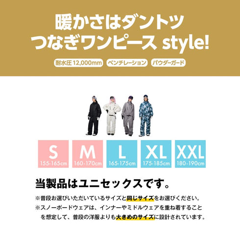 【10月上旬発送予定】 ASHGREEM アッシュグリーム スノーボードウェア ワンピース AGSKI-1501